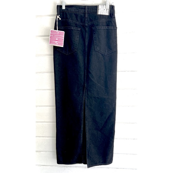 MOTHER DENIM 'SNACKS' The Candy Stick Maxi Skirt in Licorice Wash - NWT! - 27 - Picture 4 of 11